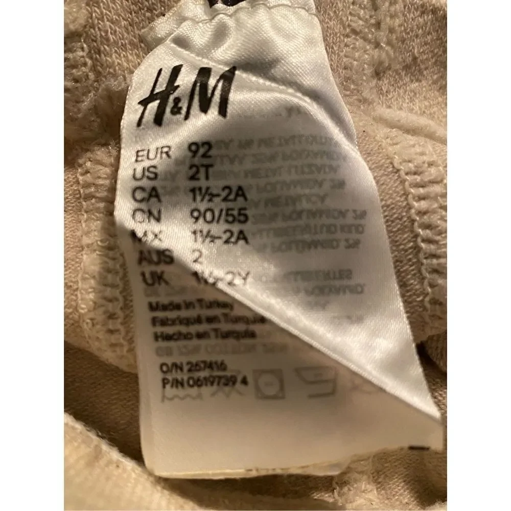 H&M GIRL’S 2T CHRISTMAS 2 PAIR CUTE DOGGIE TIGHTS